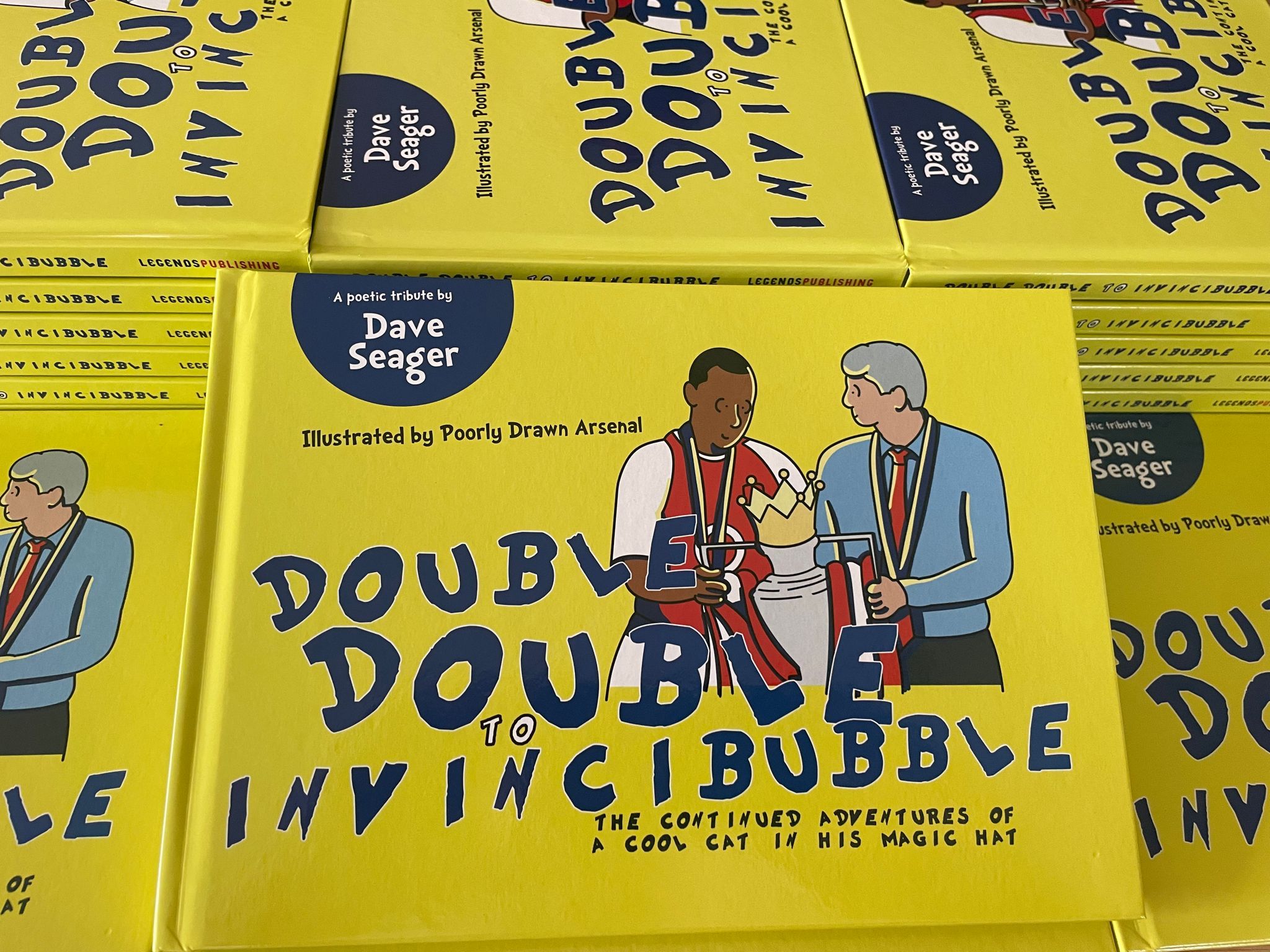 SHIP ONLY, signed "From Double Double to Invincibubble" by Dave Seager & Illustrated by Poorly Drawn Arsenal
